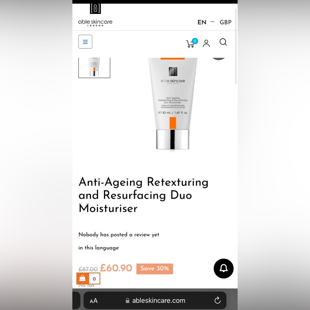 Able Skincare London Duo Moisturizer
